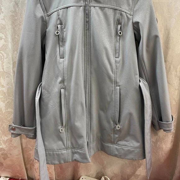 ****PRICE REDUCED*** Size M Calvin Klein Women's Gray Zip up Jacket - Picture 2 of 8